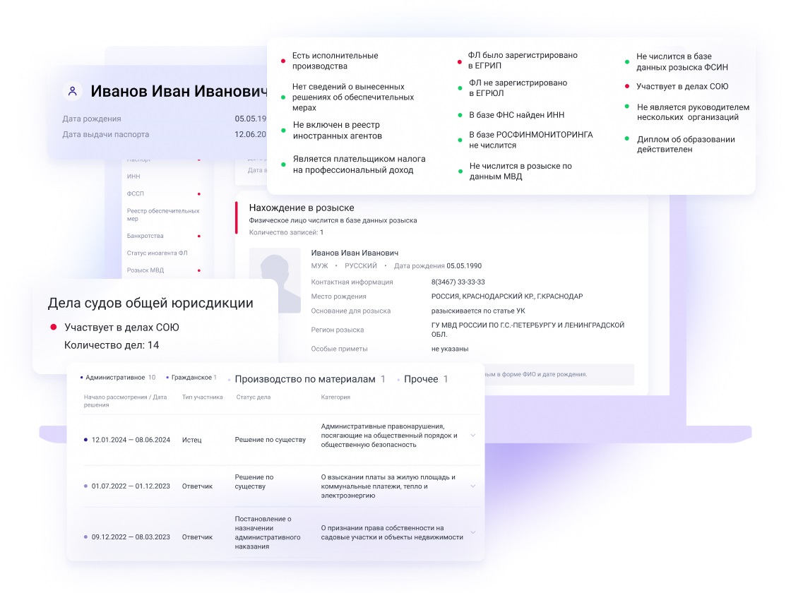 проверка кандидата на работу